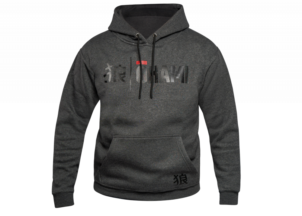 Okami Hoodie Kanji - Anthra Melange