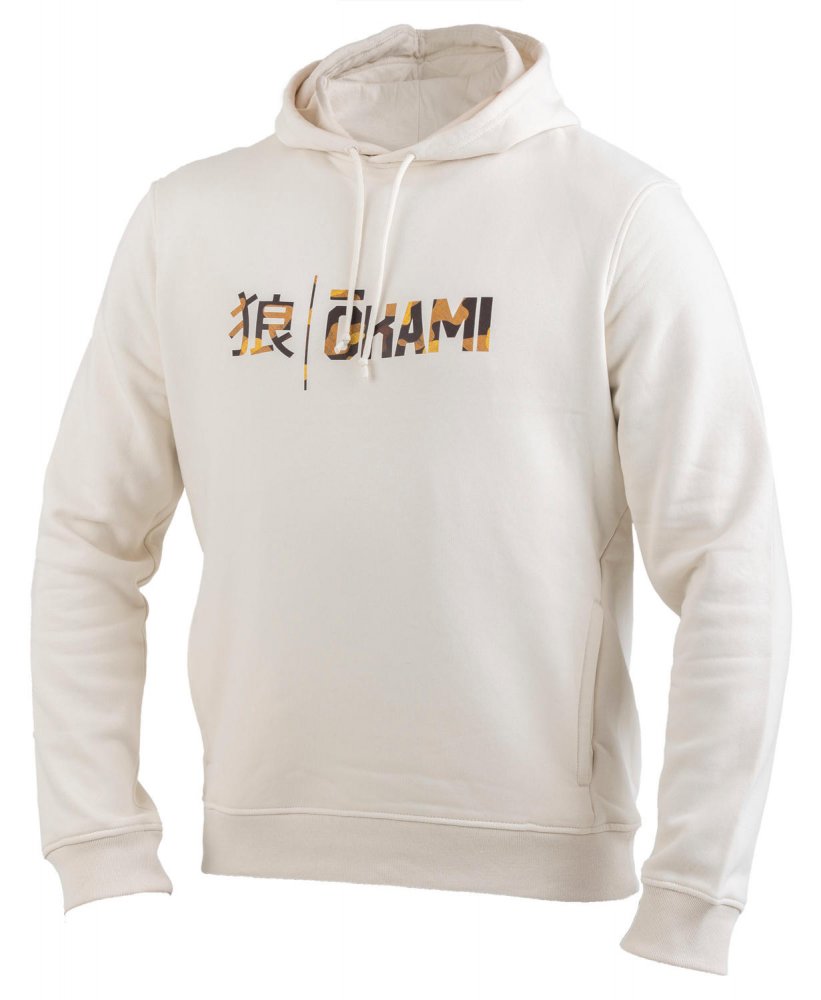Okami Organic Hoodie Kanji Camo Offwhite