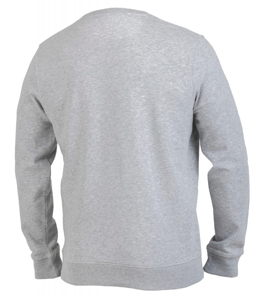 Preview: Okami Organic Sweater Kanji Stripes Heather Grey