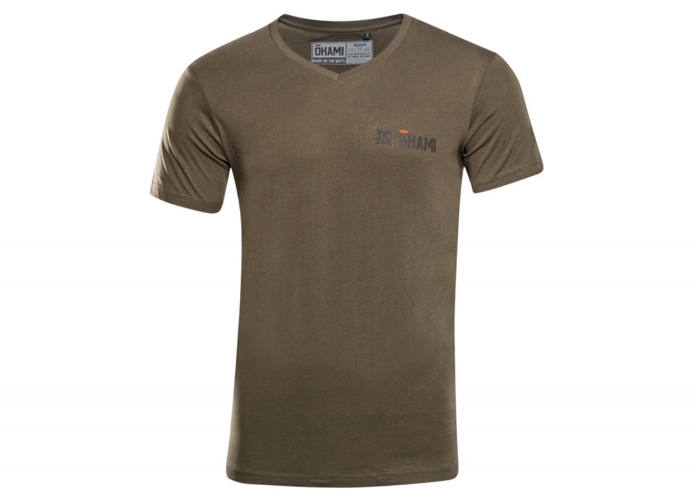 Okami T-Shirt V Khaki