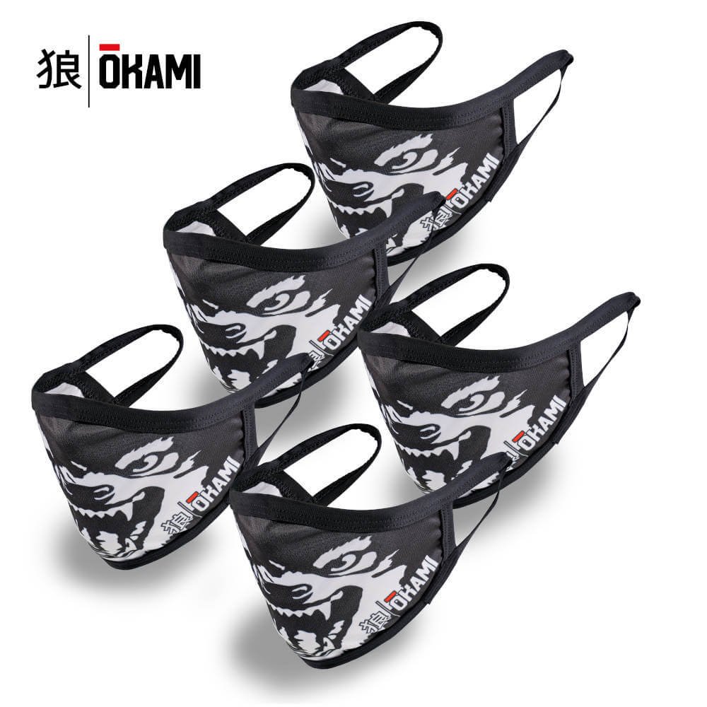okami fightgear Face Mask 5er Set Beast