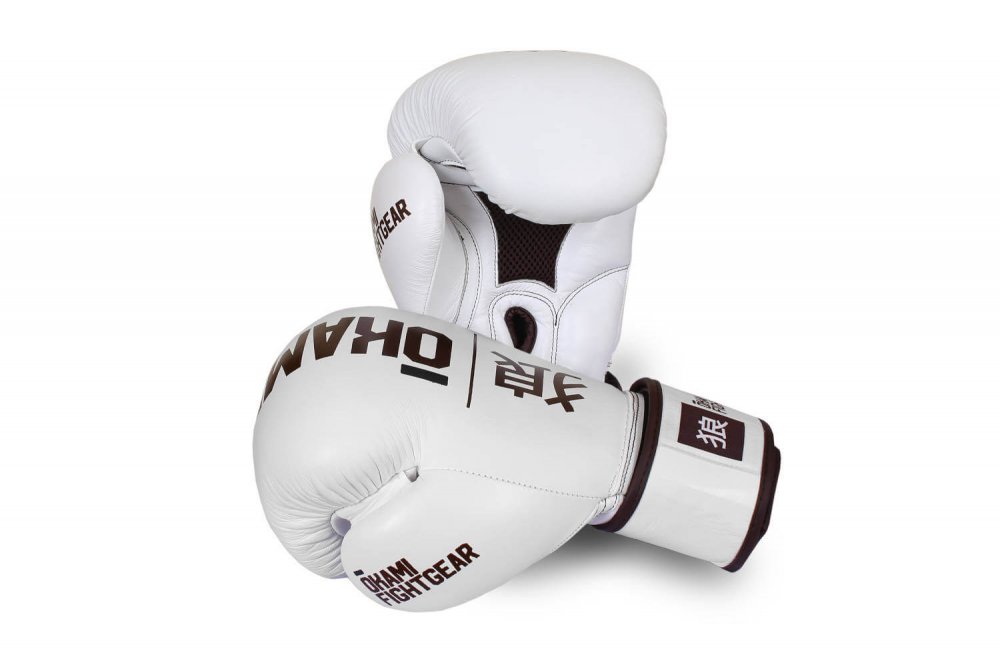 Preview: Okami fightgear Hi-Pro Boxing Gloves Blanc