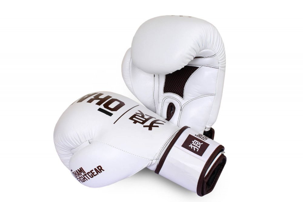 Preview: Okami fightgear Hi-Pro Boxing Gloves Blanc