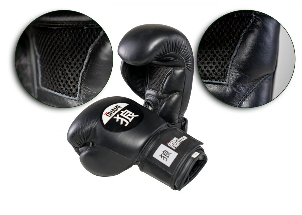 Preview: okami fightgear Boxhandschuhe Hi-Pro Noir