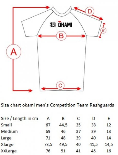 Okami Rashguard Competition Team Schwarz