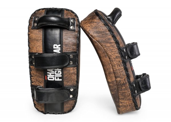 Okami fightgear Leder Thai Pads Impact Pro Curved