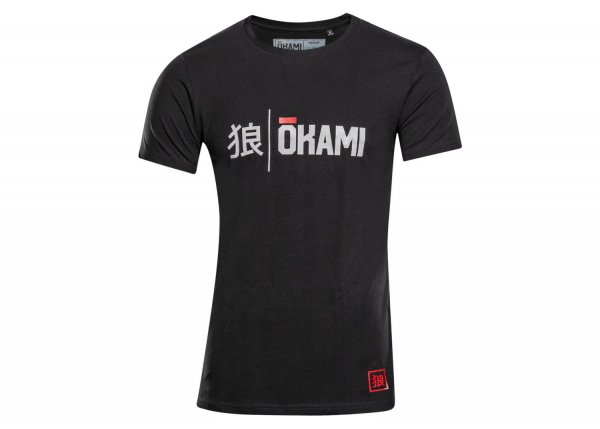 Okami Organic T-Shirt Kanji schwarz