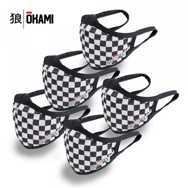 okami fightgear Face Mask Junior 5er Set Chess
