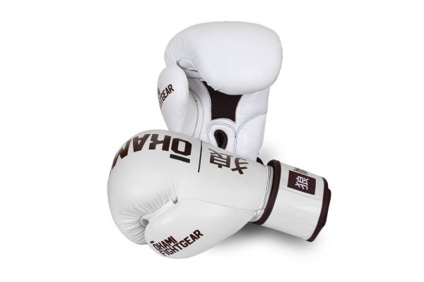 Okami fightgear Hi-Pro Boxing Gloves Blanc