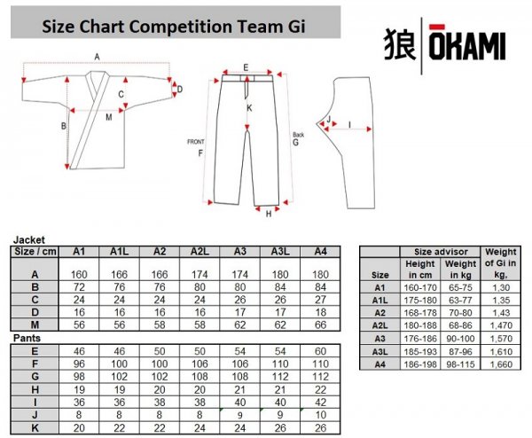 okami ultralight Competition Team Gi blau