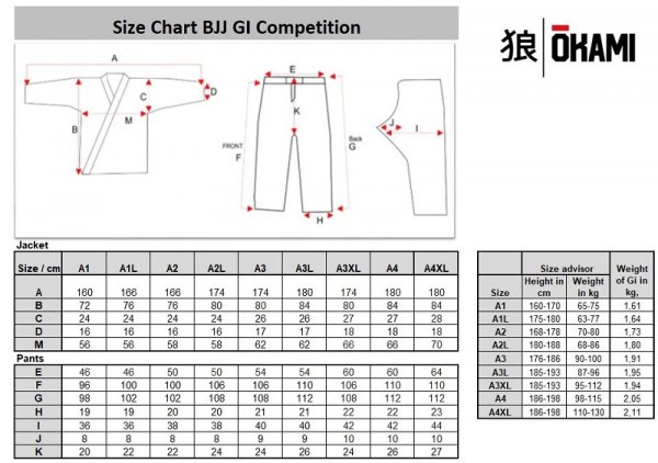okami Competition Gi schwarz
