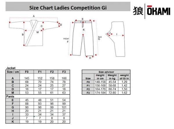 okami Ladies Competition Gi weiß